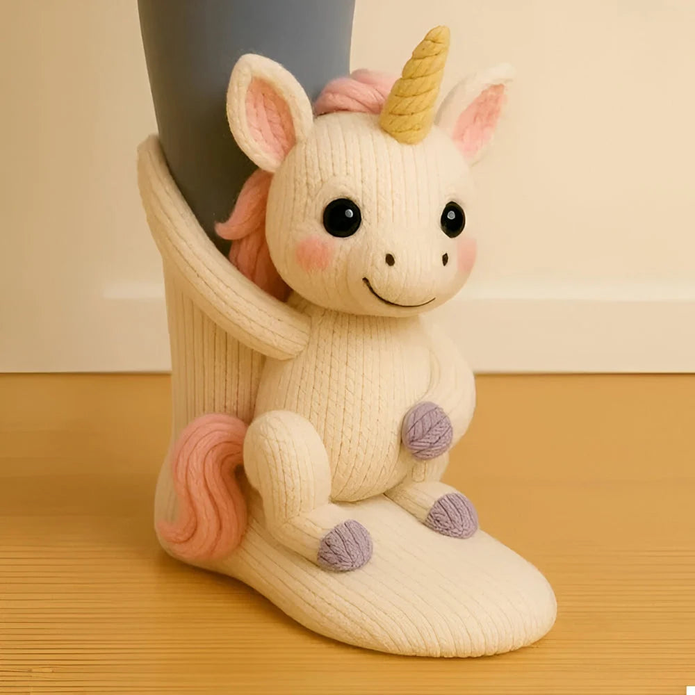 Slipper Socks Animal Design Fleece Non-Slip Grip Soles