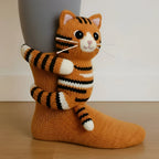 Slipper Socks Animal Design Fleece Non-Slip Grip Soles
