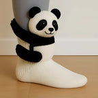 Slipper Socks Animal Design Fleece Non-Slip Grip Soles