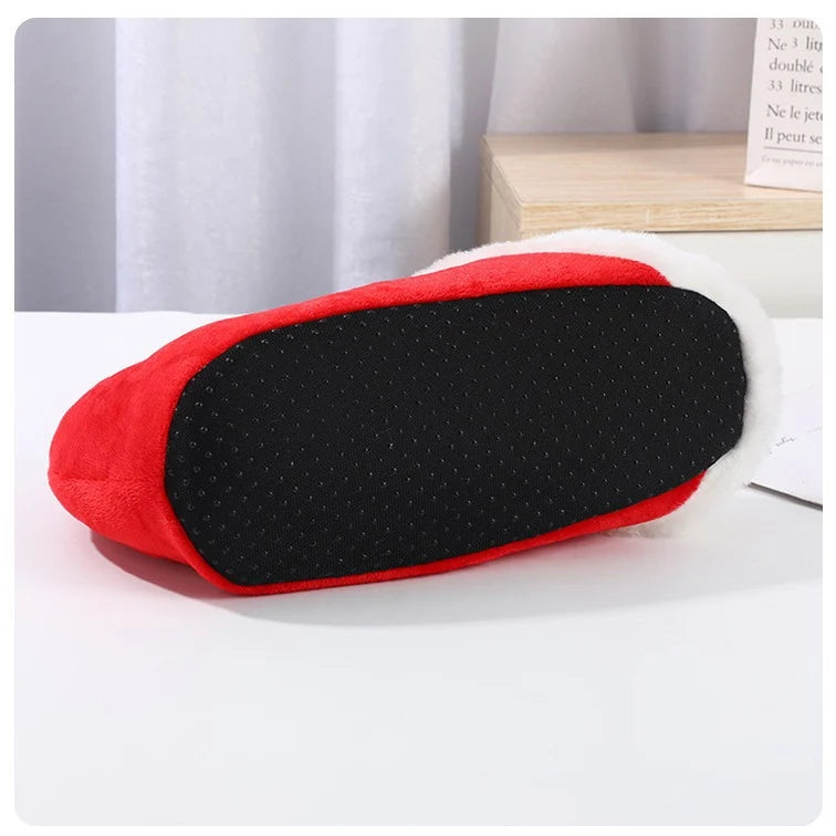 Slippers Plush Santa Non-Slip Machine Washable
