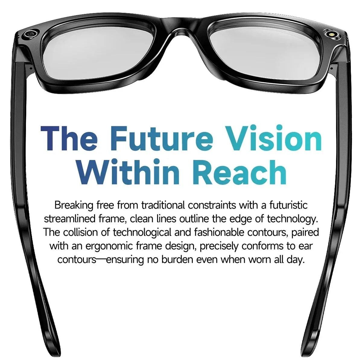 Smart Glasses 4K Recording Real-Time Translation