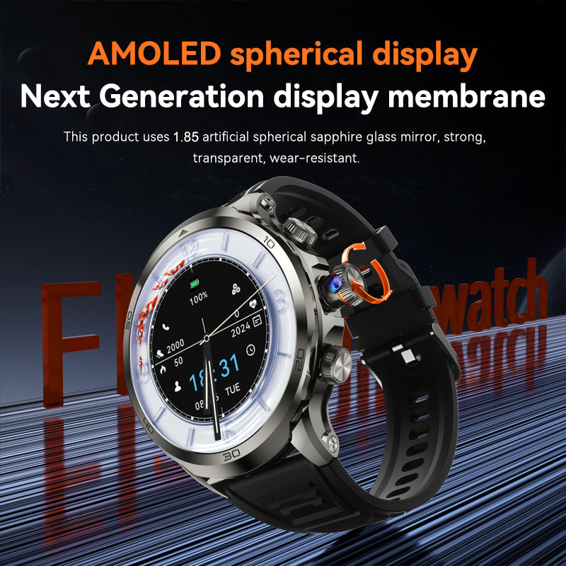 Smartwatch 4G 1.85-Inch AMOLED Rotating Camera