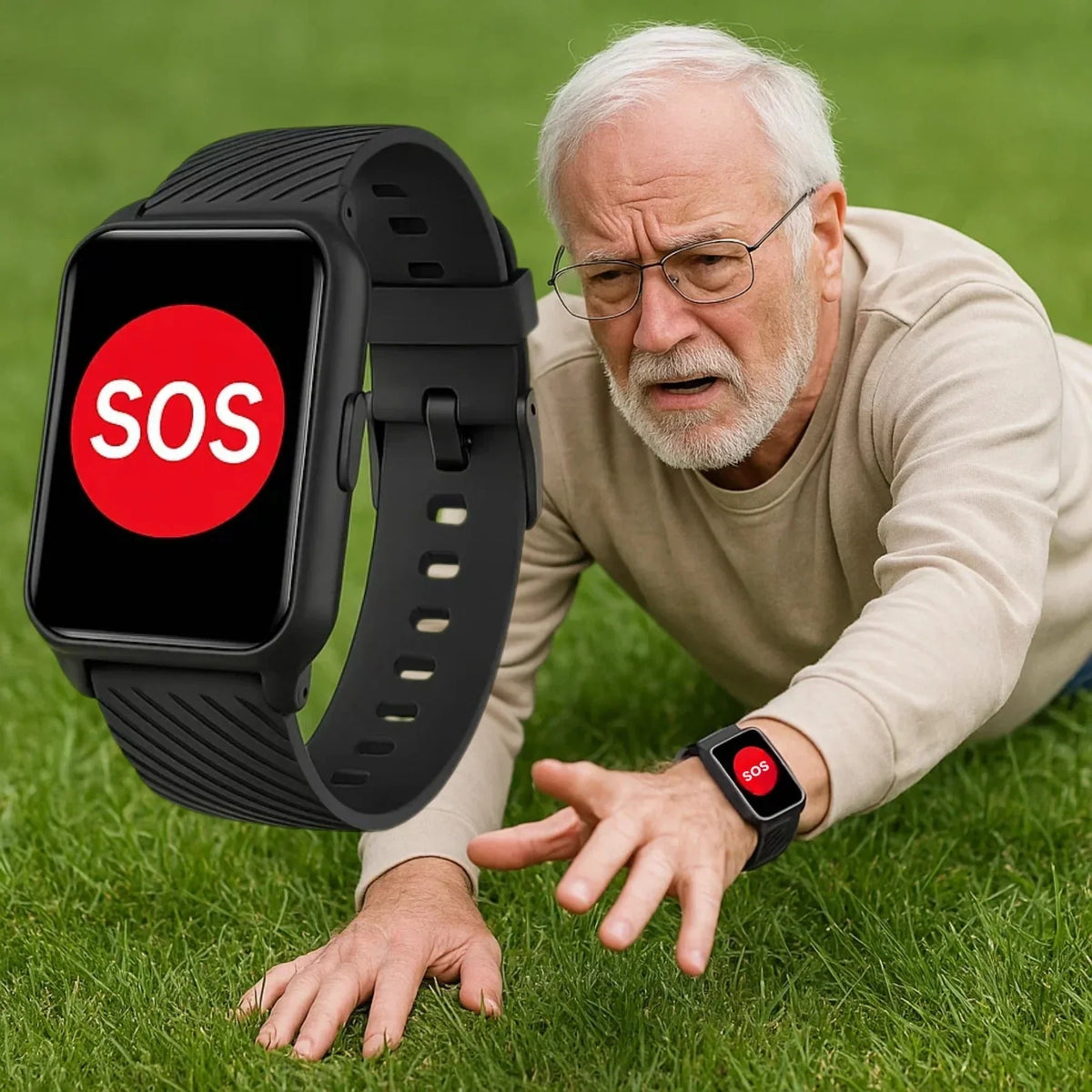 Smartwatch Fall Detection & SOS GPS Tracking
