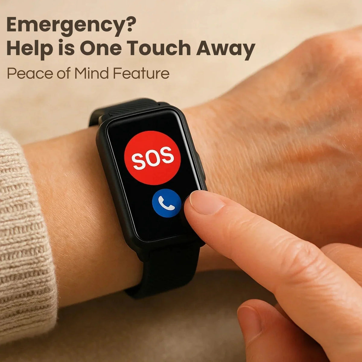 Smartwatch Fall Detection & SOS GPS Tracking