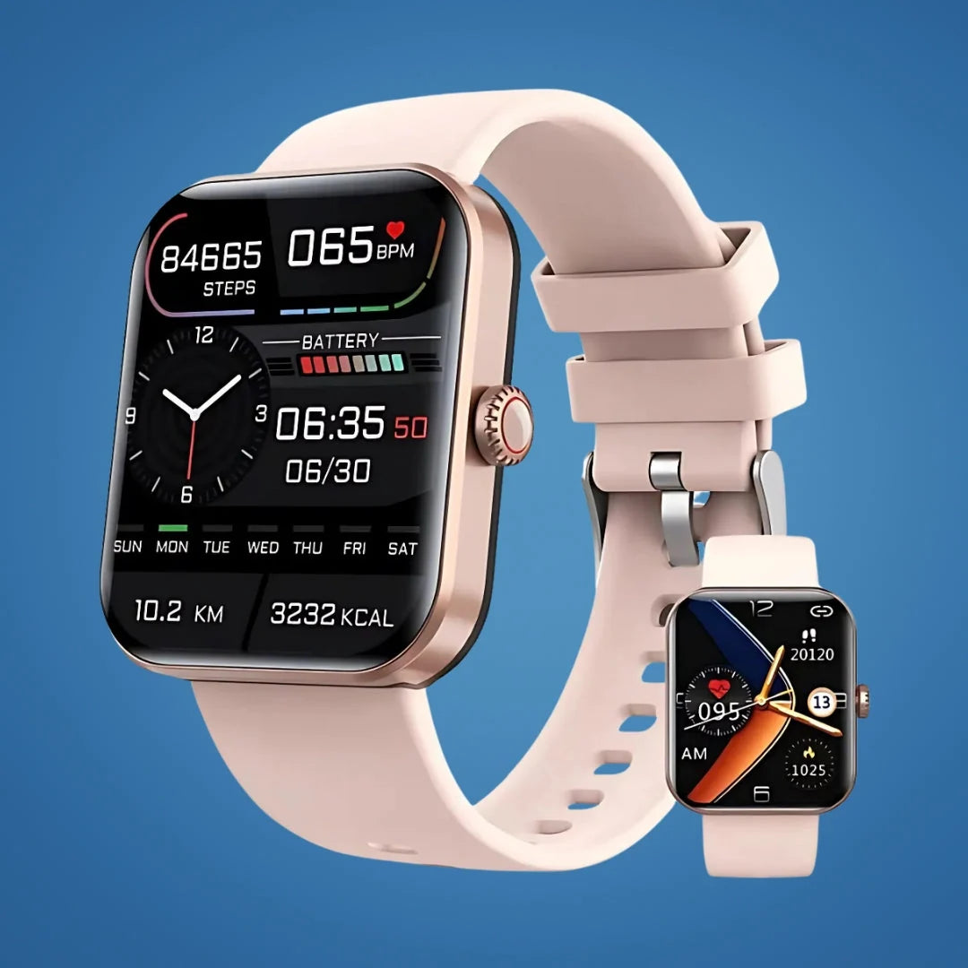 Smartwatch Non-Invasive Glucose Trend Monitoring & Alerts 7-Day Battery