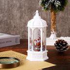 Snow Lantern Rotating Glitter Scene Battery-Powered & Warm LED