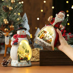 Snowman Figurine LED Light-Up Tabletop Decor