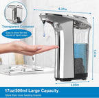 Soap Dispenser Touchless Motion Sensor 17 Oz Adjustable Dispense