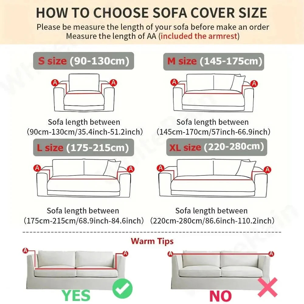 Sofa Cover Non-Slip Jacquard Machine Washable
