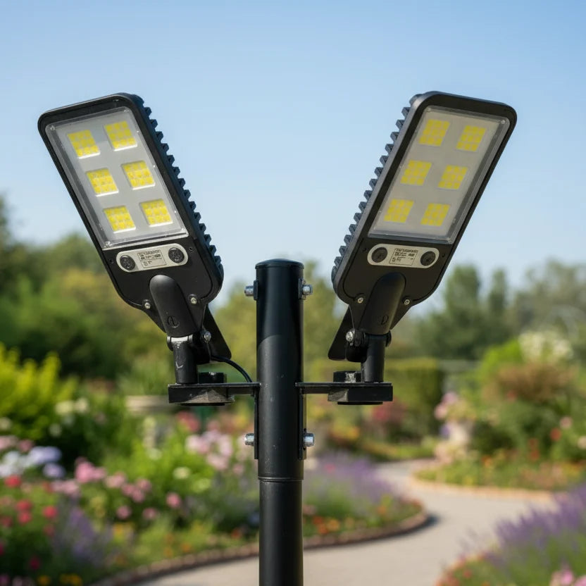 Solar LED Floodlight Motion-Activated Waterproof Outdoor Light