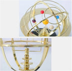 Solar System Model Five-Planet Hand-Operated Brass & Iron