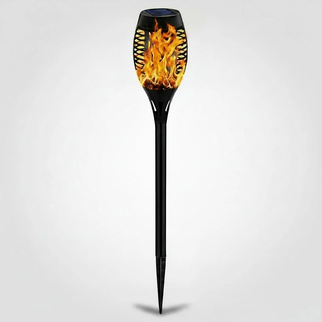 Solar Torch Light Flickering Flame Weather-Resistant Stake