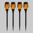 Solar Torch Light Flickering Flame Weather-Resistant Stake