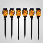 Solar Torch Light Flickering Flame Weather-Resistant Stake