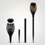 Solar Torch Light Flickering Flame Weather-Resistant Stake