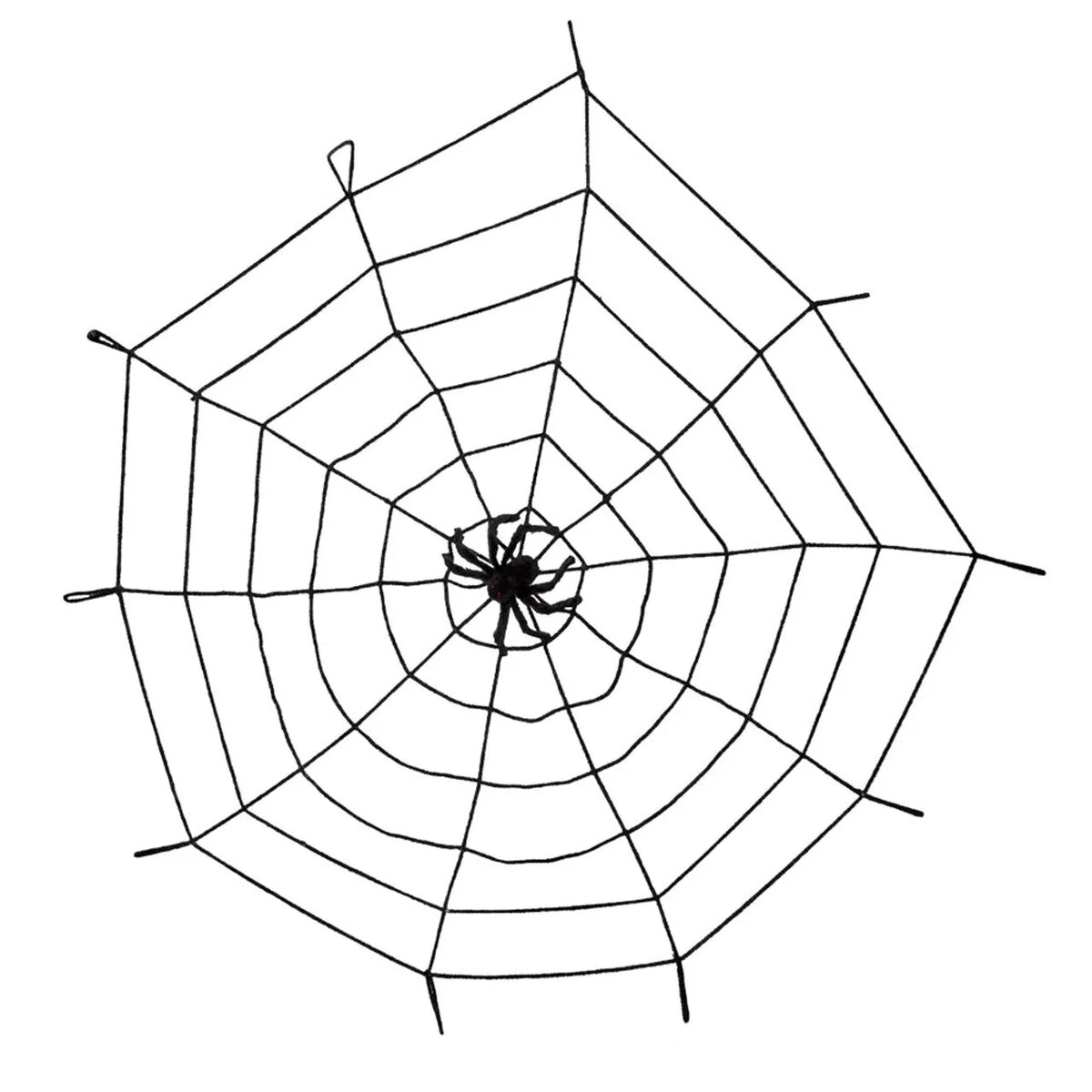 Spider Web Decoration Elastic With Integrated Spider
