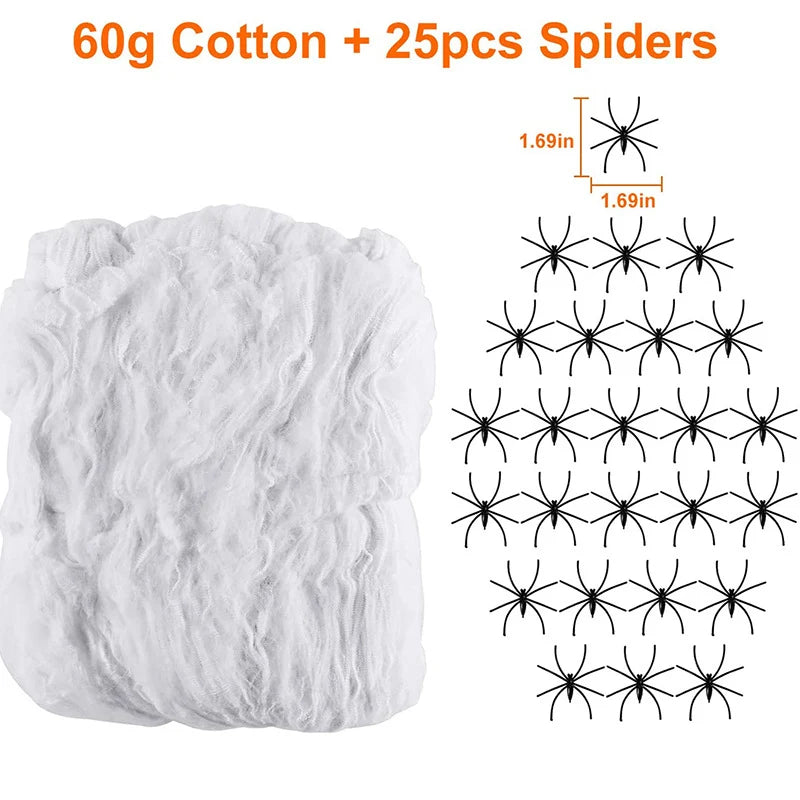 Spider Web Decoration Glow-In-The-Dark & Weather-Resistant