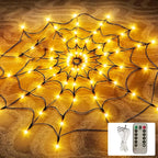 Spider Web Lights 80 LEDs Bendable Copper Remote-Controlled