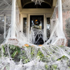 Spider Web Set Stretchable Synthetic Includes Two Spiders