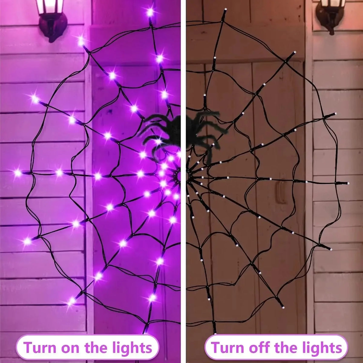 Spiderweb String Lights Flexible Energy-Saving LED Indoor & Outdoor