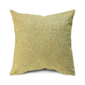Square Cushion Cover Textured Linen-Blend Removable Insert Sleeve