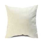 Square Cushion Cover Textured Linen-Blend Removable Insert Sleeve