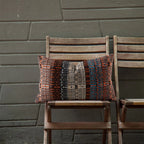 Square Pillow Cover Textured Block-Stripe & Concealed Zipper