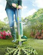 Standing Weed Puller 36 Inch Three-Pronged Spring-Loaded Release