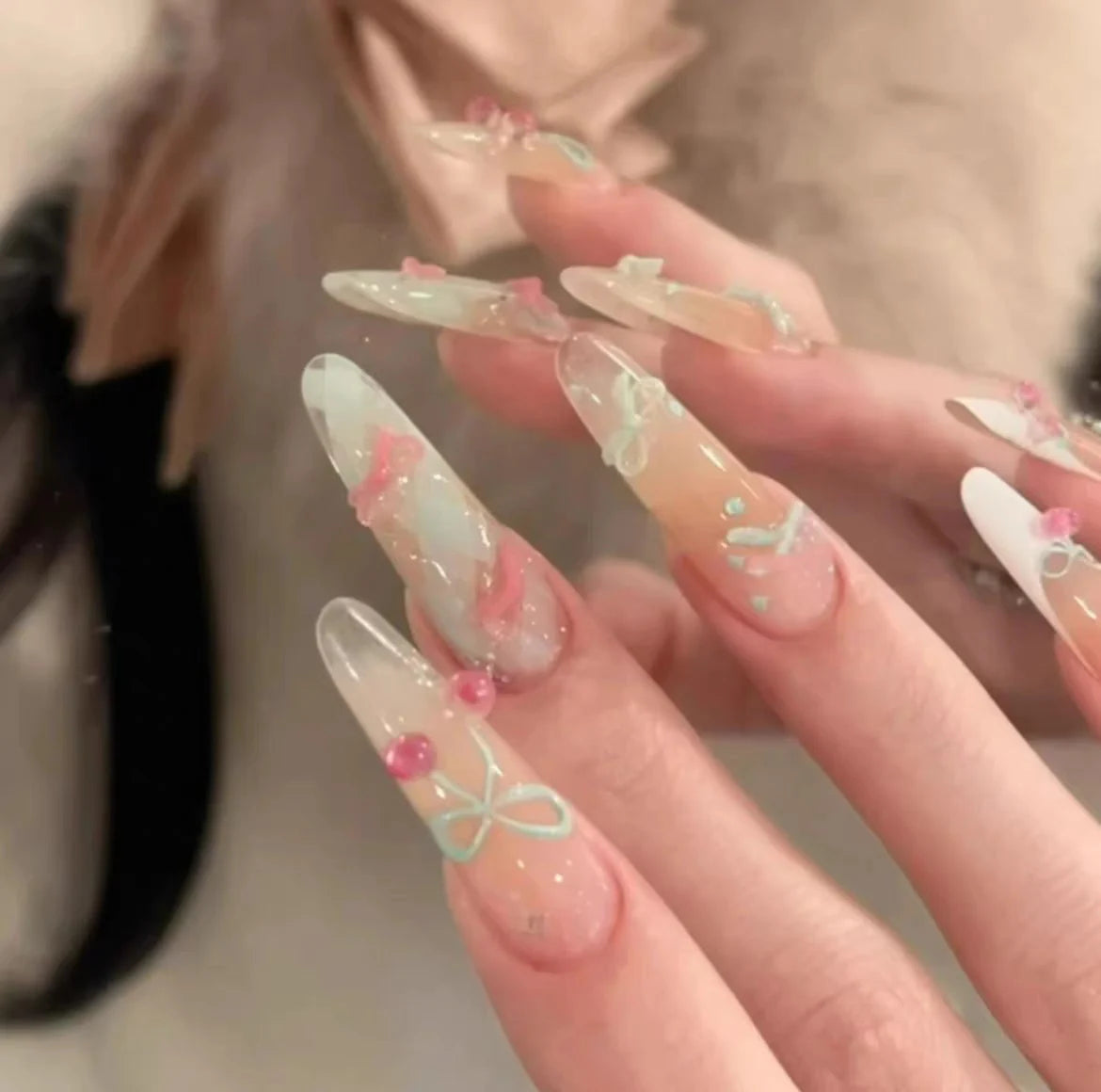 Stiletto Nail Extensions Artistic Designs & Easy Application