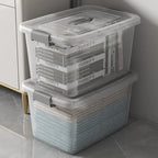 Storage Box Stackable Transparent & Lockable Lid