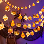 String Lights Ghosts With Tulle Skirts 20 Warm LEDs