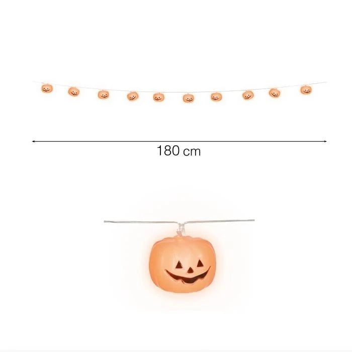 String Lights Halloween Pumpkin Battery-Operated LED