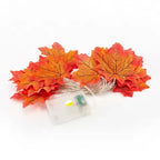 String Lights Maple Leaf Warm Amber USB Or Battery