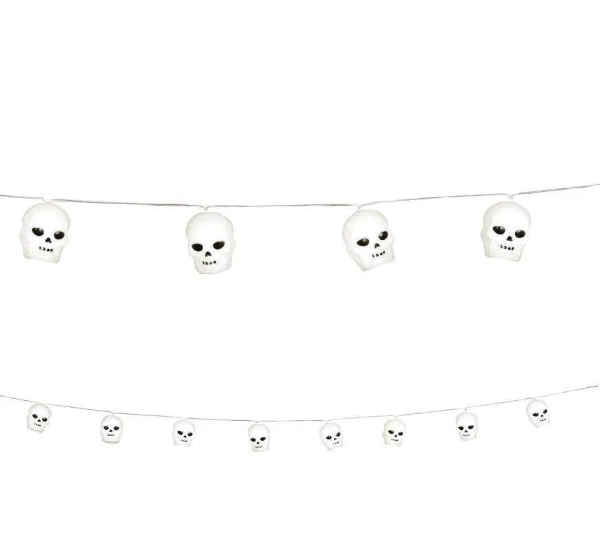String Lights Skull LED Battery-Operated 1.8 m