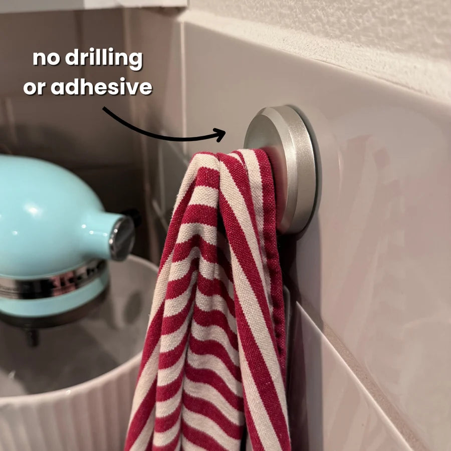Suction Hook Tool-Free Reusable Holds 15 Lbs
