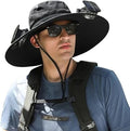 Sun Hat Dual Fans Solar & USB Rechargeable