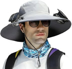 Sun Hat Dual Fans Solar & USB Rechargeable