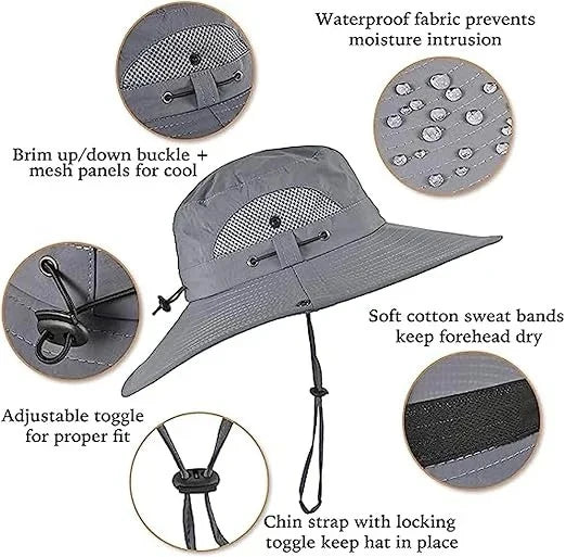 Sun Hat Dual Fans Solar & USB Rechargeable