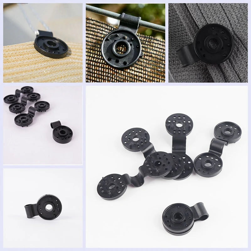 Sun Shade Clip Spring-Loaded Jaw UV-Resistant