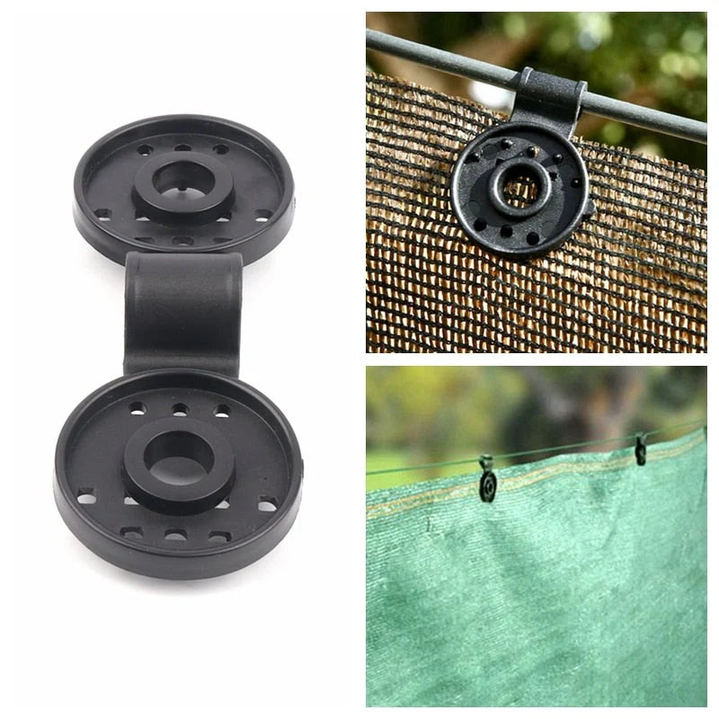 Sun Shade Clip Spring-Loaded Jaw UV-Resistant