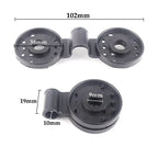 Sun Shade Clip Spring-Loaded Jaw UV-Resistant