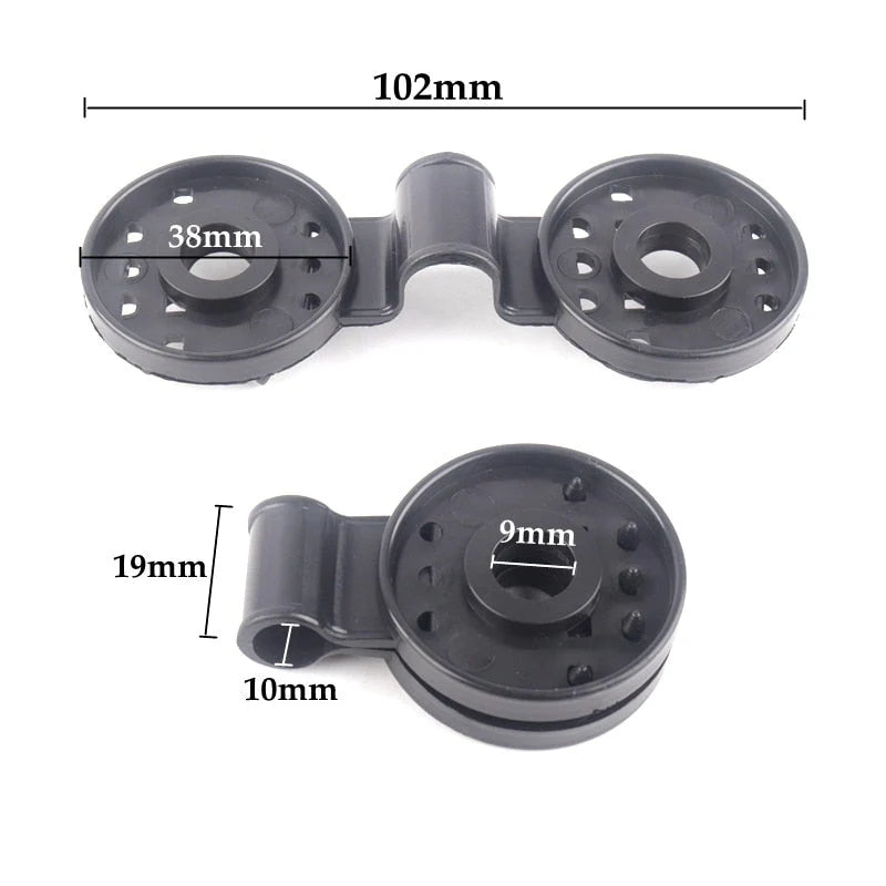 Sun Shade Clip Spring-Loaded Jaw UV-Resistant