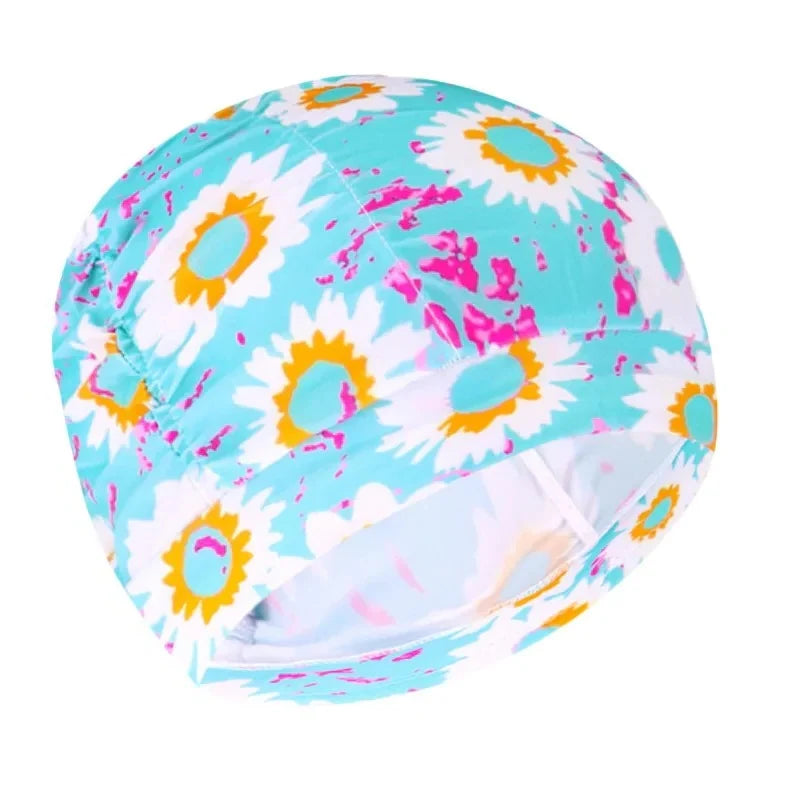 Swim Cap Turban Style Stretch Quick-Dry