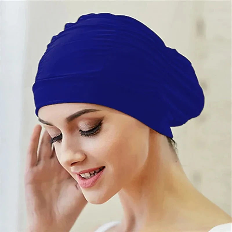 Swim Cap Turban Style Stretch Quick-Dry