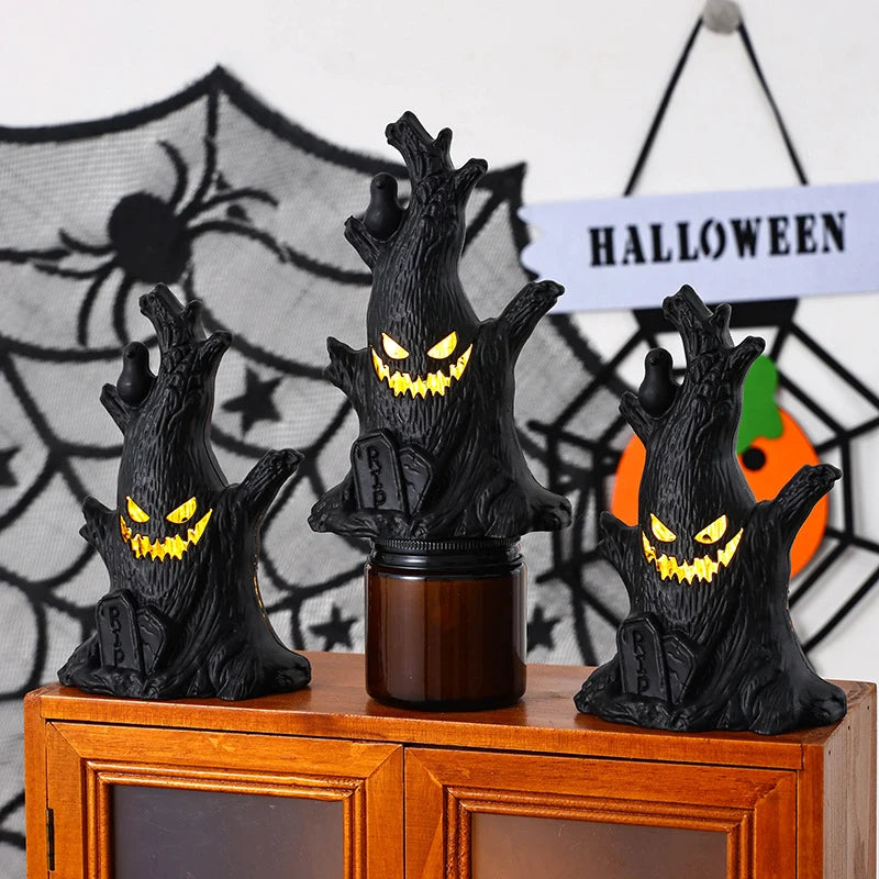 Table Decoration Spooky Tree Stump Integrated LED Indoor Outdoor