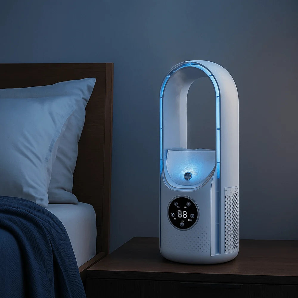 Table Fan Bladeless Rechargeable Quiet