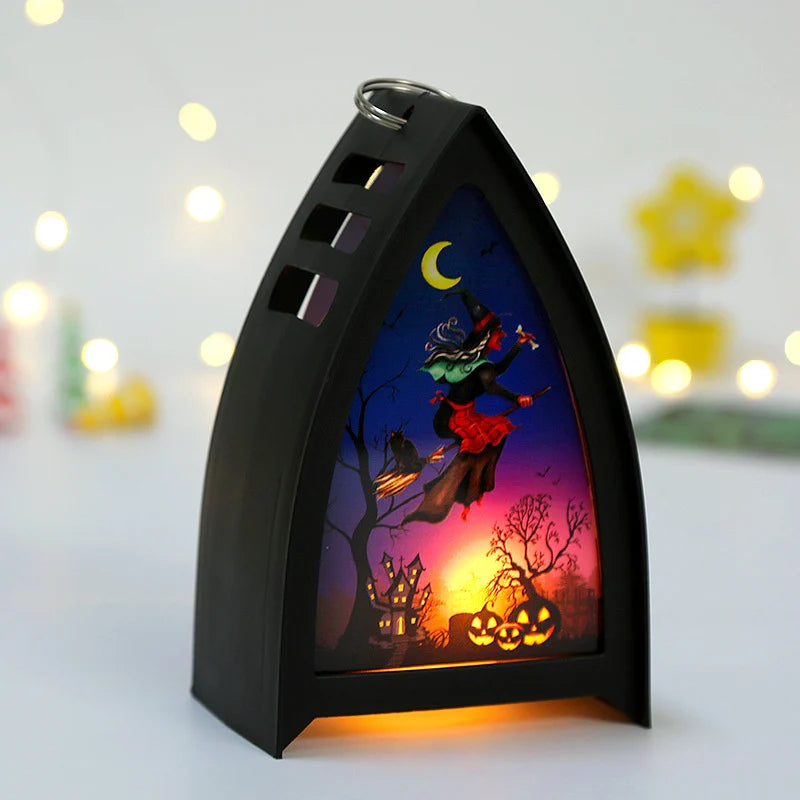 Table Lamp Halloween LED Skull & Pumpkin