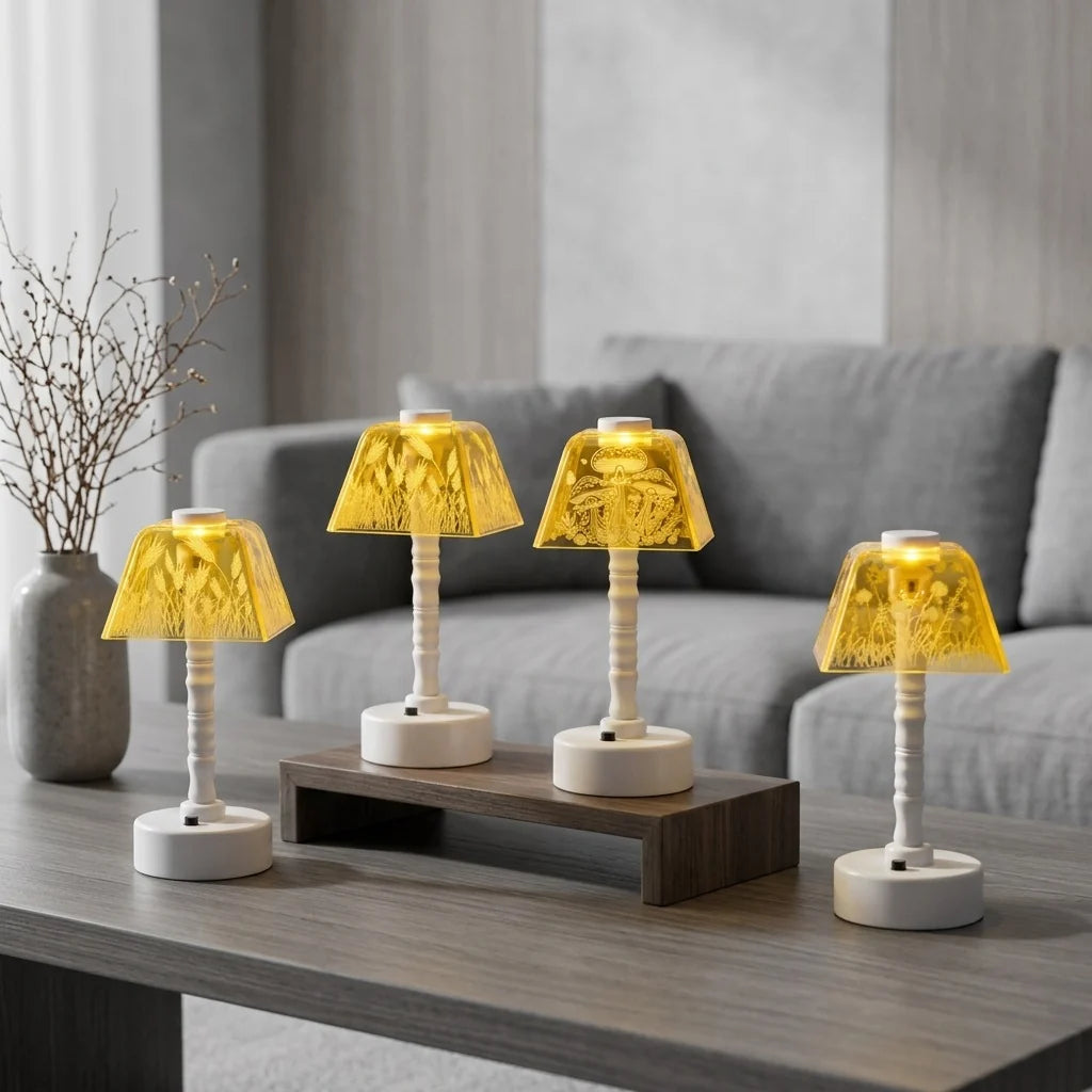 Table Lamp LED Warm Ambient Artistic Shade