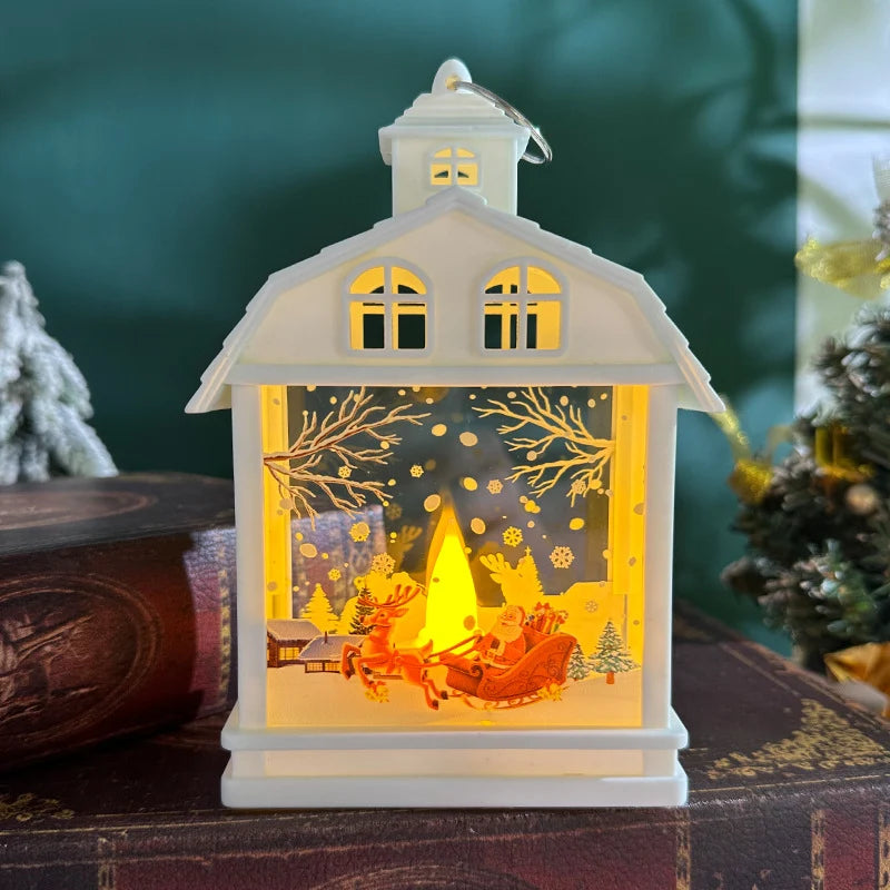 Table Lamp Moving Figures Warm White LED