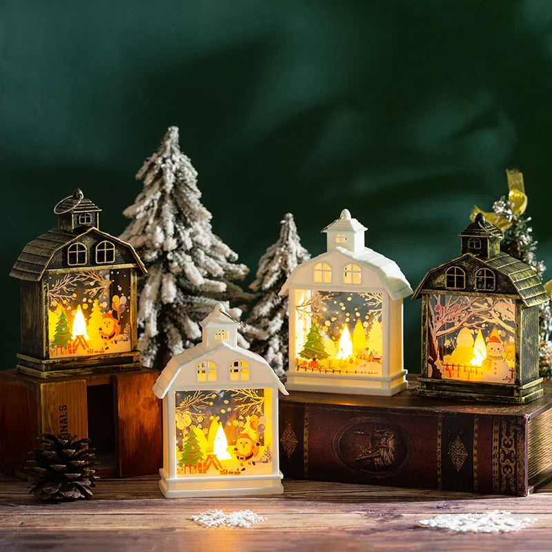 Table Lamp Moving Figures Warm White LED